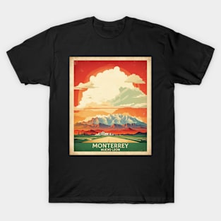 Monterrey Nuevo Leon Mexico Vintage Tourism Travel Sunset T-Shirt